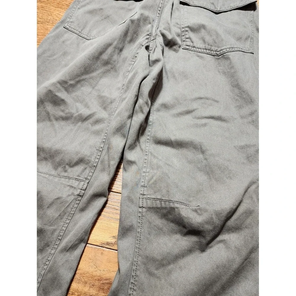 Madewell The Darted Barrel-Leg Pant Women 24 Green Utility Gorpcore NS282 Trendy
